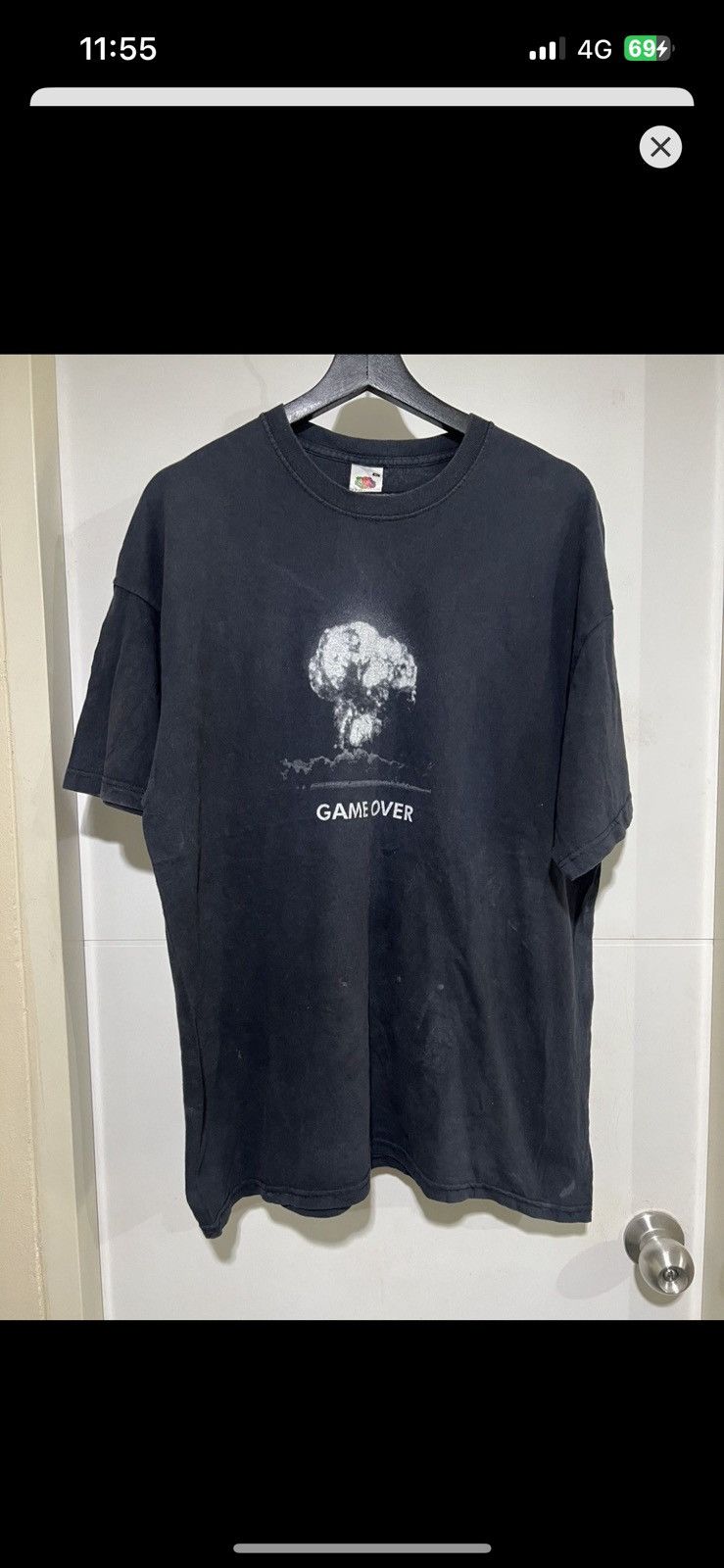 Vintage Faded Vintage Game Over Bomb T-Shirt Size US L / EU 52-54 / 3 - 2 Thumbnail