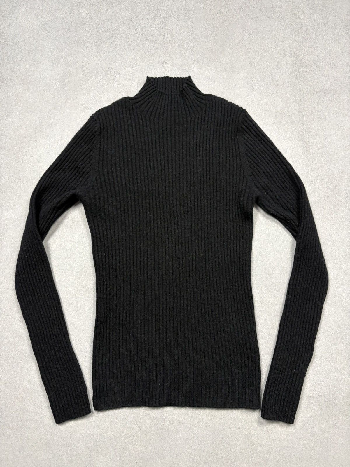 Other Collectif Mon Amour Black Ribbed Cashmere Turtleneck Sweater Size M / US 6-8 / IT 42-44 - 1 Thumbnail
