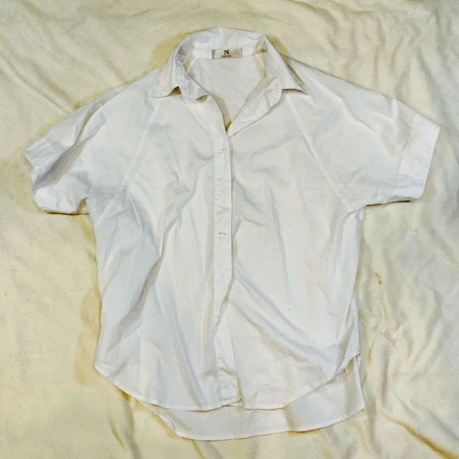 Other Natori White Cotton Button Front Collared Shirt | Sz S Size S / US 4 / IT 40 - 2 Thumbnail