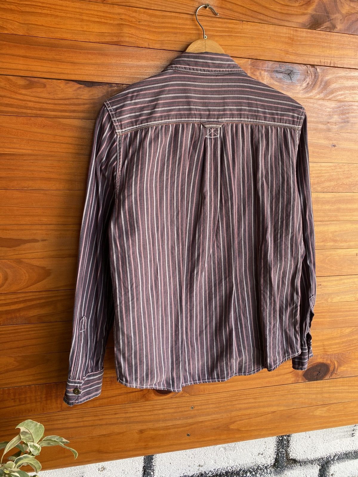 Japanese Brand Cox Original Create Barefoot Striped Zip Shirt Casual Shirt Size US M / EU 48-50 / 2 - 12 Thumbnail
