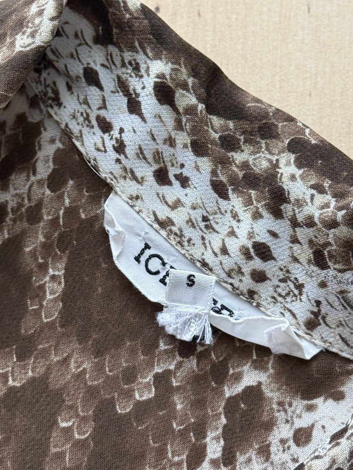 Iceberg Iceberg snake skin archive runway ls long shirt vintage Size S / US 4 / IT 40 - 6 Thumbnail