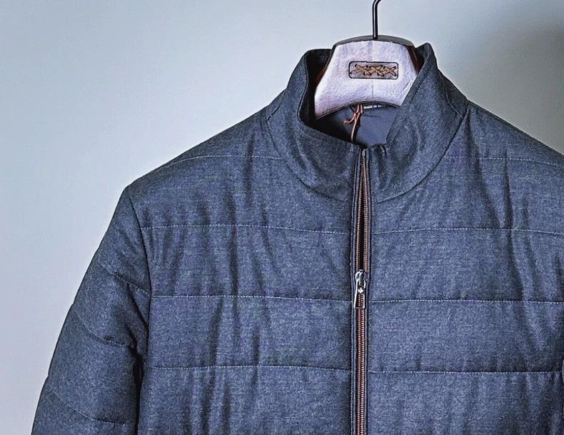 Loro Piana LORO PIANA Men's jacket coat, dark grey, Size US M / EU 48-50 / 2 - 6 Thumbnail