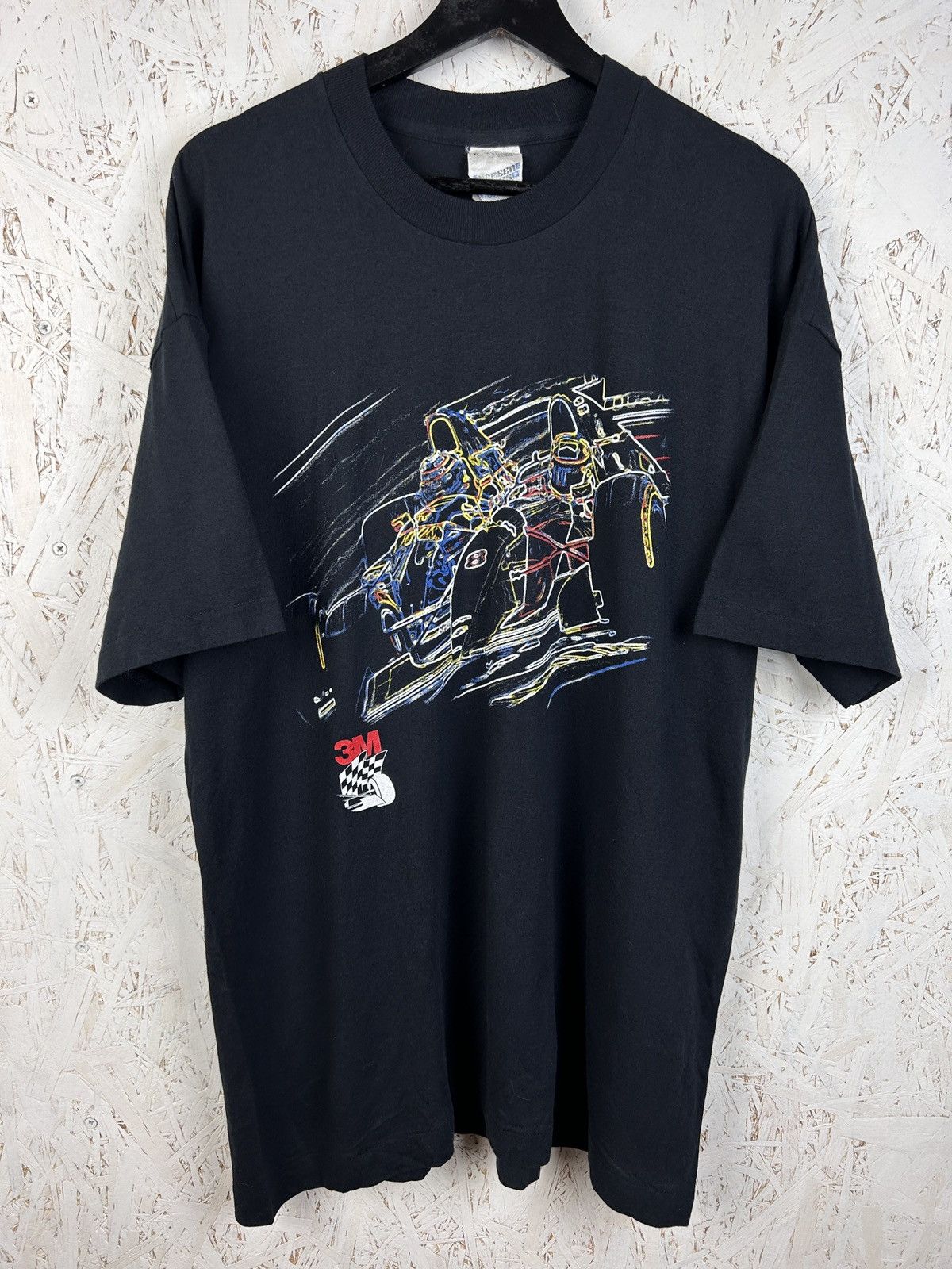 Vintage 90s Vintage Formula 1 Racing 3M Single Stitch T-Shirt Size US XL / EU 56 / 4 - 1 Thumbnail