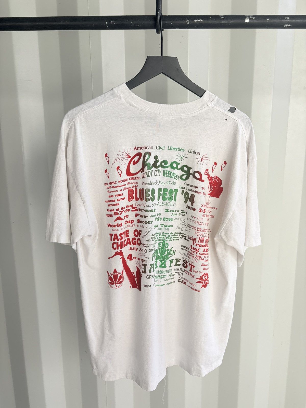 Vintage Thrashed Weed Pot Prohibition Faded Distressed Shirt GRUNGE Size US XL / EU 56 / 4 - 3 Thumbnail