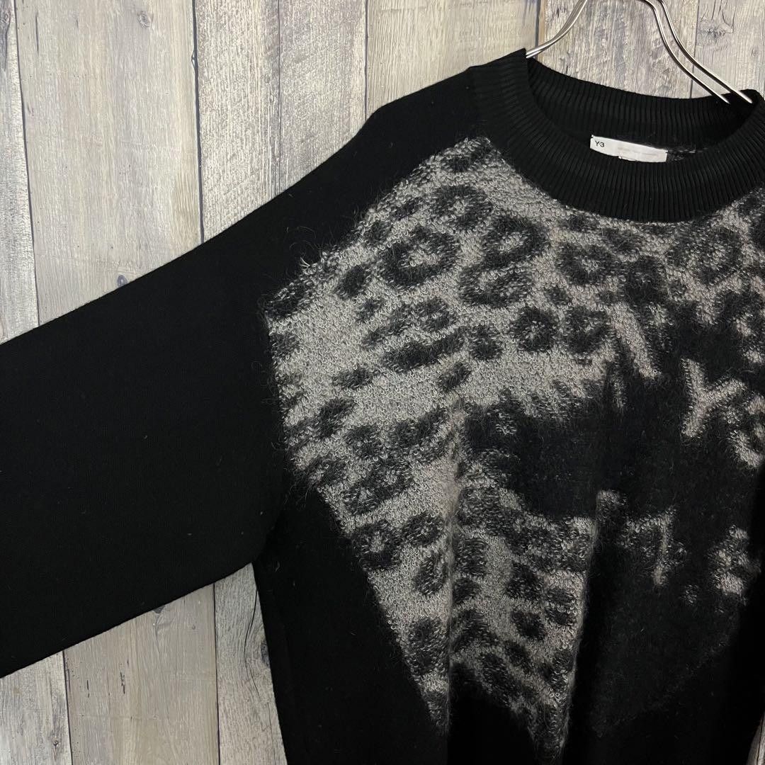 Yohji Yamamoto Y-3 adidas YOHJI YAMAMOTO Leopard Mohair Knit Size US L / EU 52-54 / 3 - 5 Thumbnail