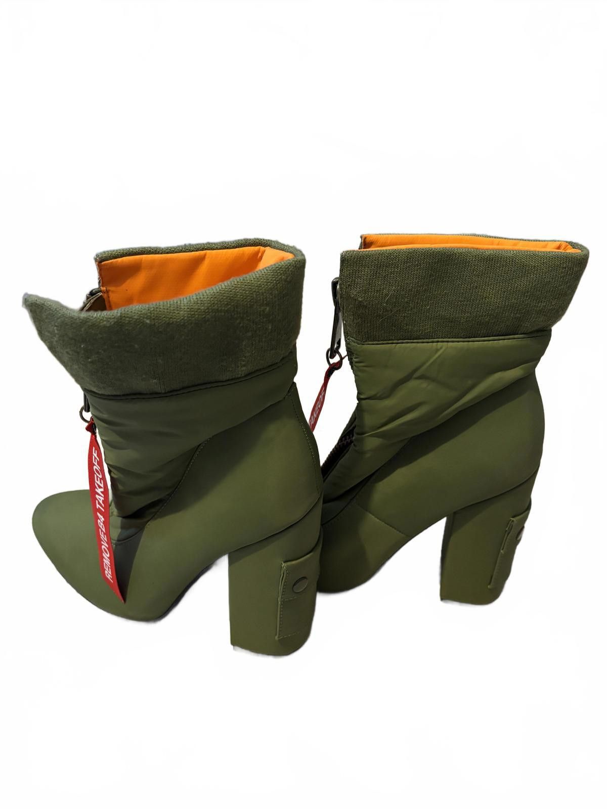 Other Dollskill POSTERGIRL Women Green Heeled Ankle Boots with Zip Size US 7 / IT 37 - 5 Thumbnail