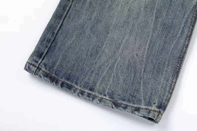 Jean Men's American High-Street Style Whiskered Jeans Size US 32 / EU 48 - 5 Thumbnail