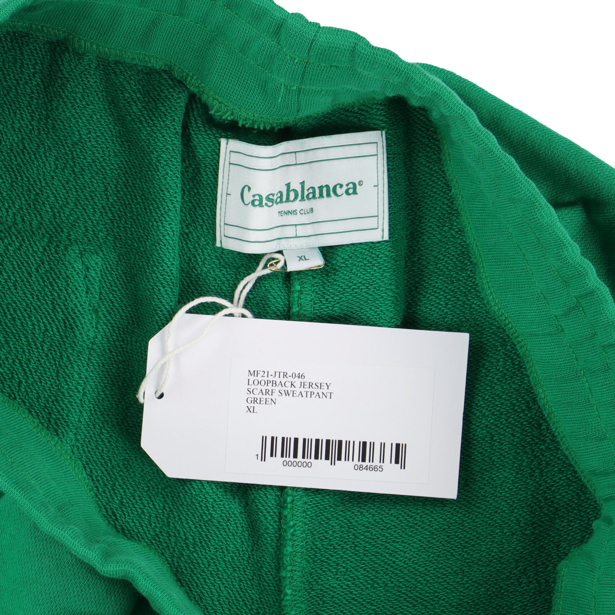 Casablanca Green Embroidered Logo Silk Scarf Sweatpants Size 36" / US 14 / IT 50 - 6 Thumbnail