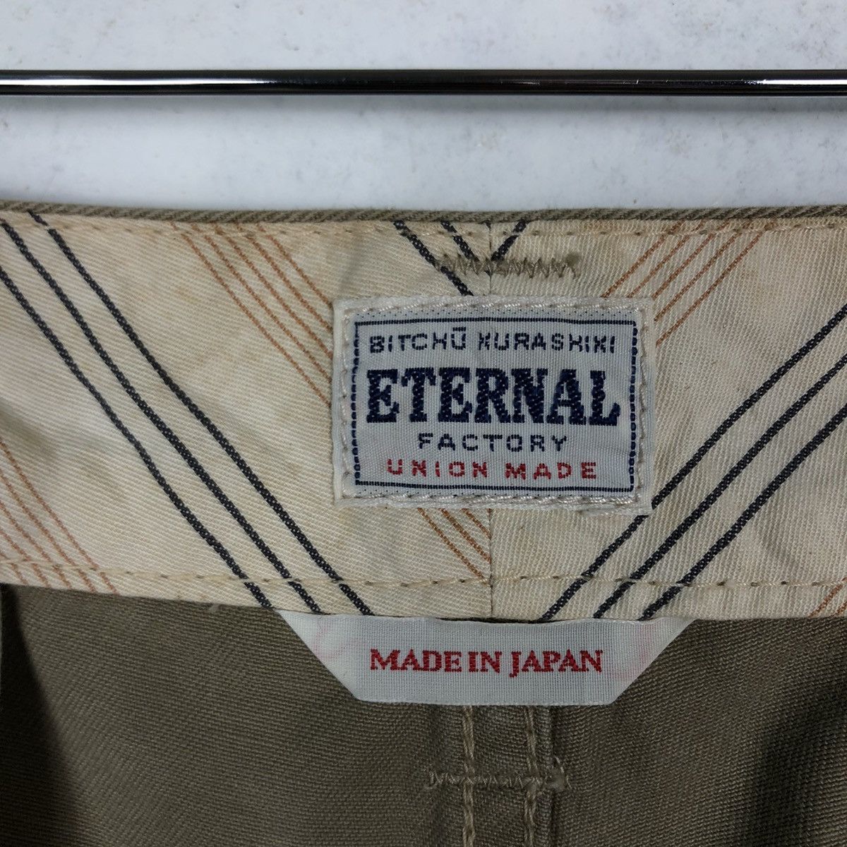 Beauty Beast 🔥90s Rare Patch Design Distressed Eternal Factory UnionMade Size US 32 / EU 48 - 12 Thumbnail