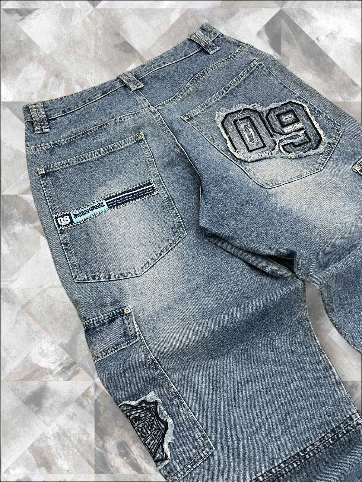 JNCO Vintage Rare 1990s Designer Bobby Gang Baggy Cargo Denim Size US 30 / EU 46 - 15 Thumbnail