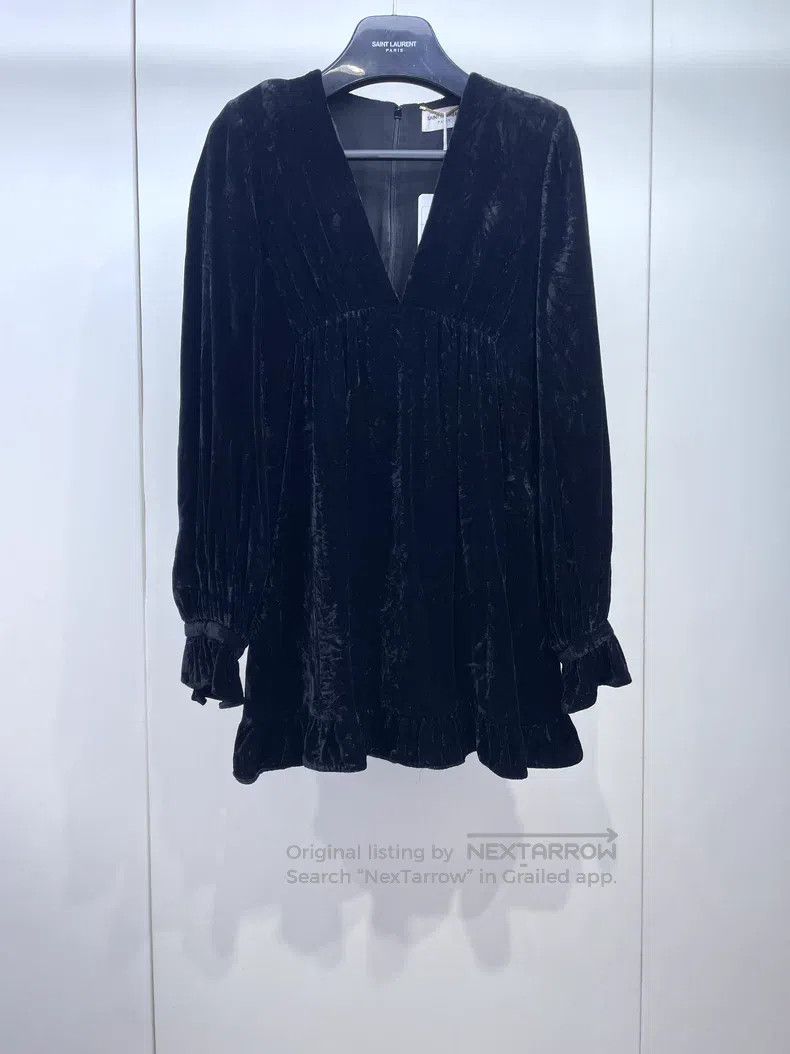 Saint Laurent Paris Saint Laurent Paris Velvet dress Size XS / US 0-2 / IT 36-38 - 1 Thumbnail