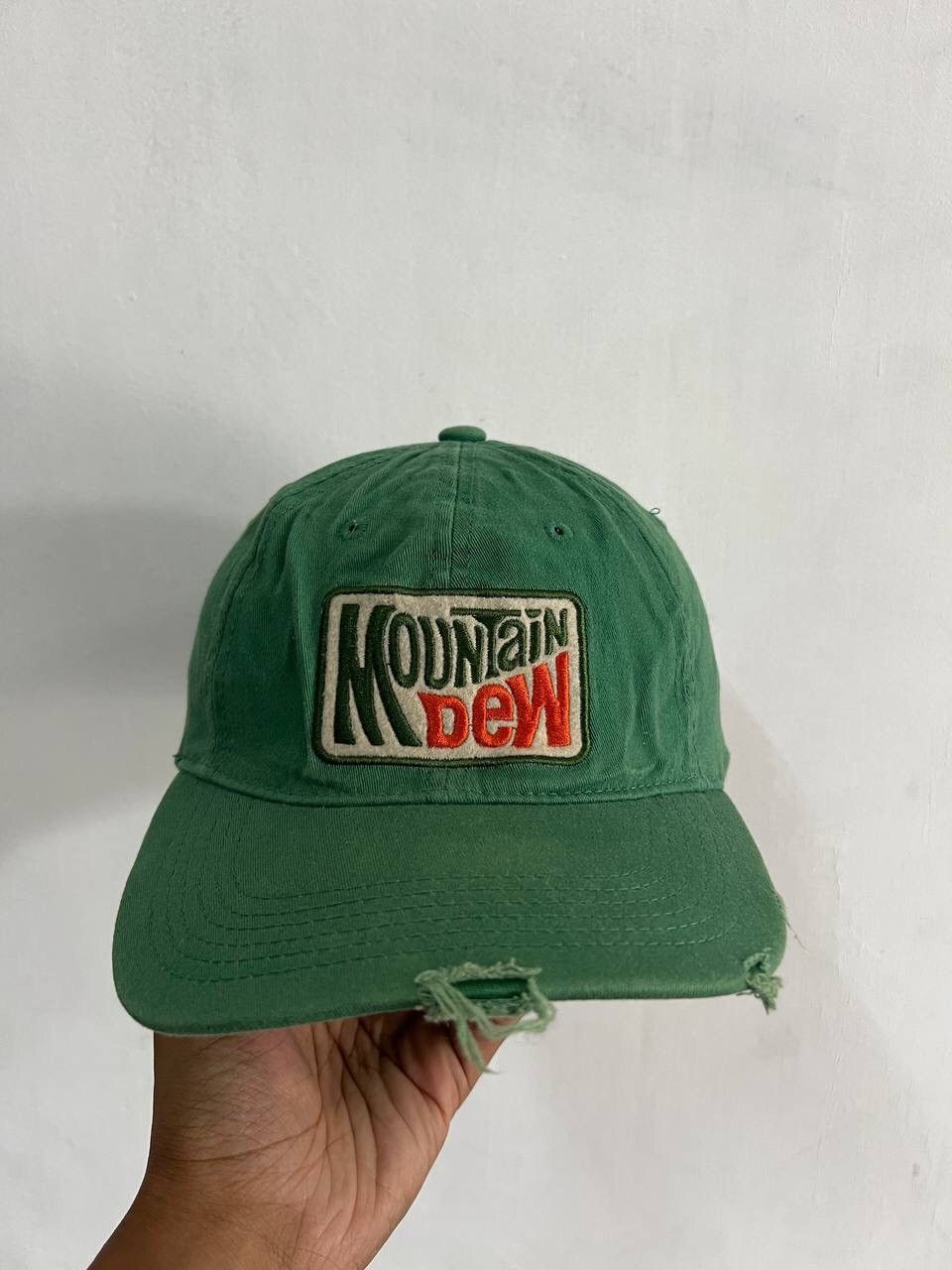 Mountain Dew Mountain Dew Distressed Fitted Hat Size ONE SIZE - 2 Thumbnail