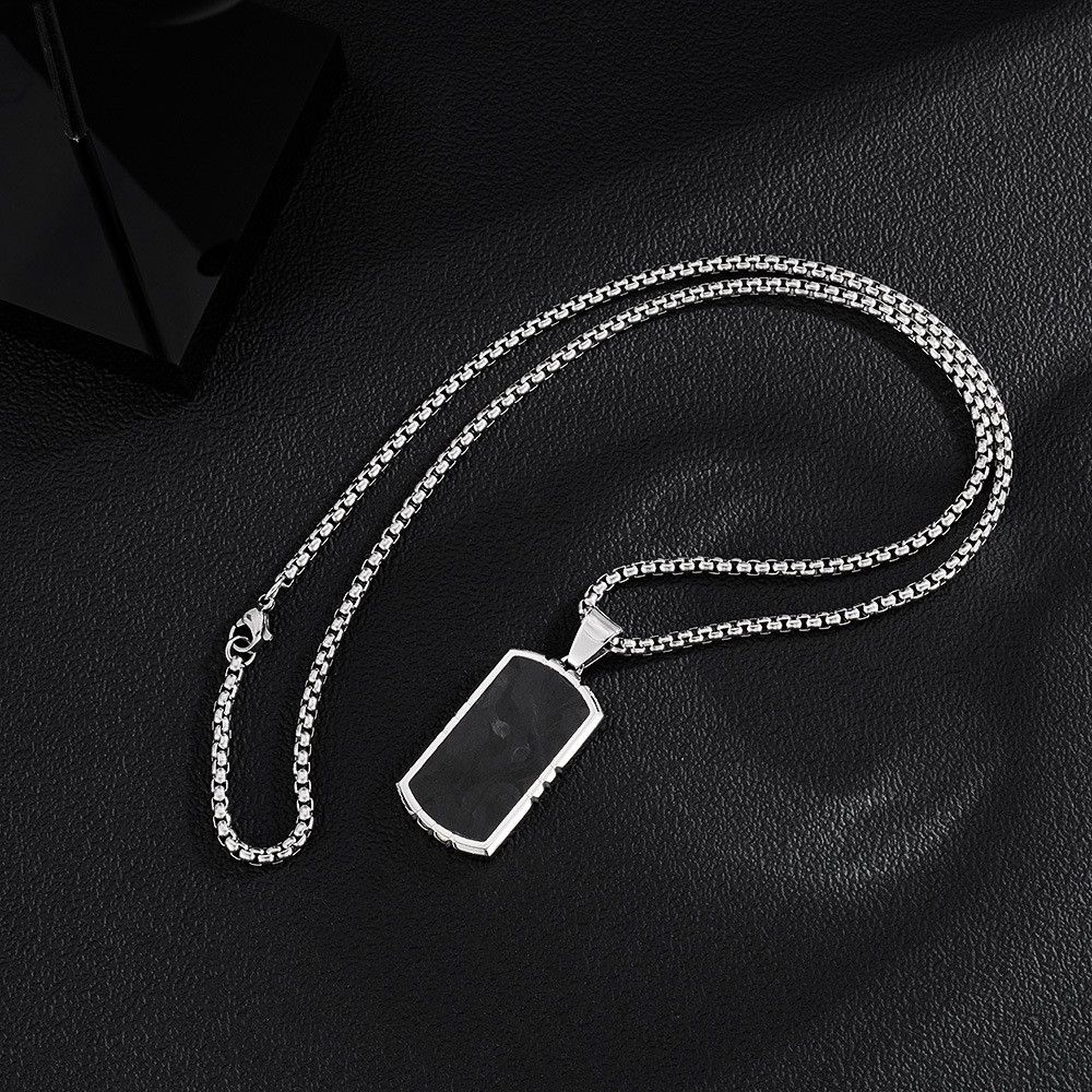 Jewelry Black Titanium Steel Necklace Size ONE SIZE - 4 Thumbnail