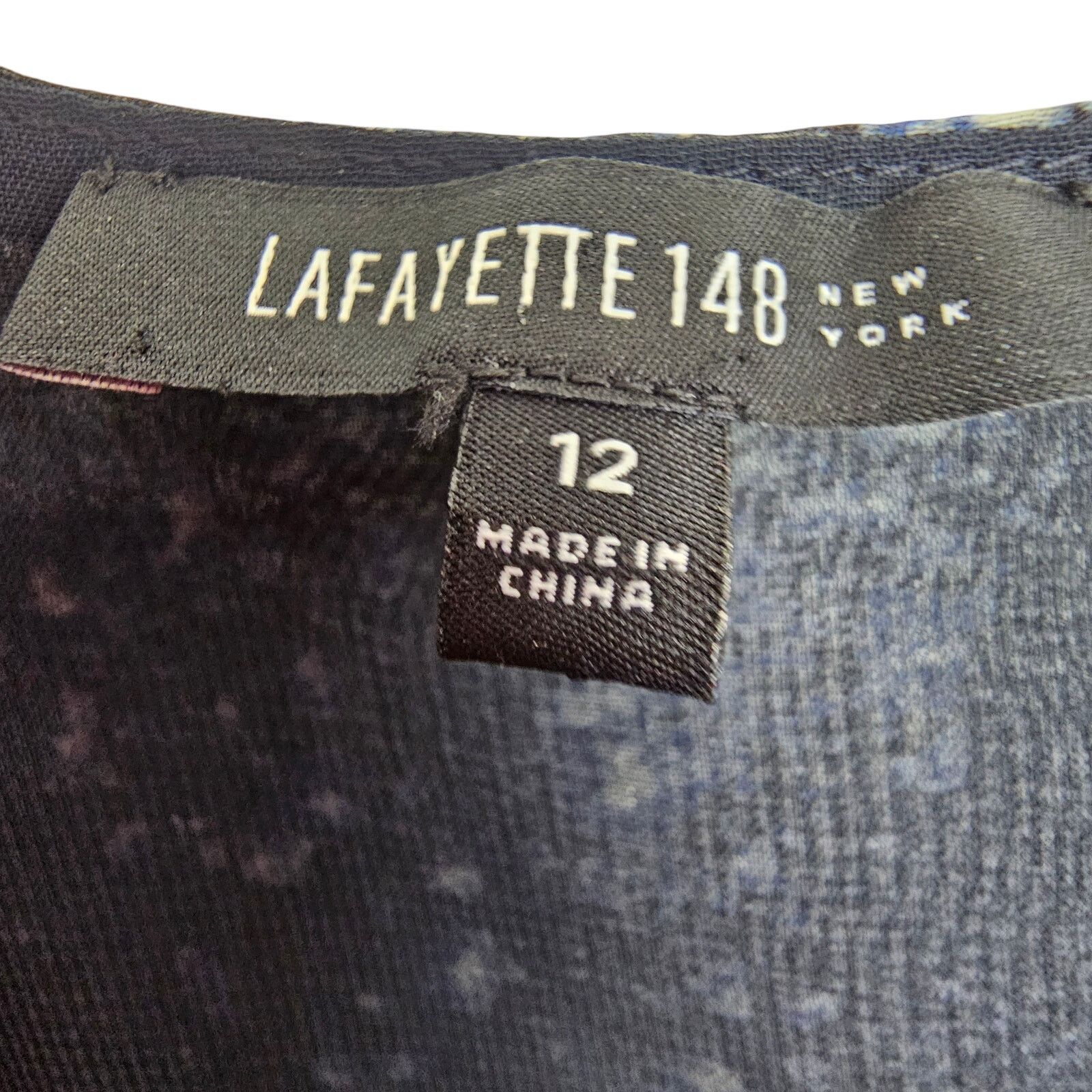 Lafayette 148 Lafayette 148 Women Silk Celestial Overlay Sleeveless Blouse Size XL / US 12-14 / IT 48-50 - 5 Thumbnail