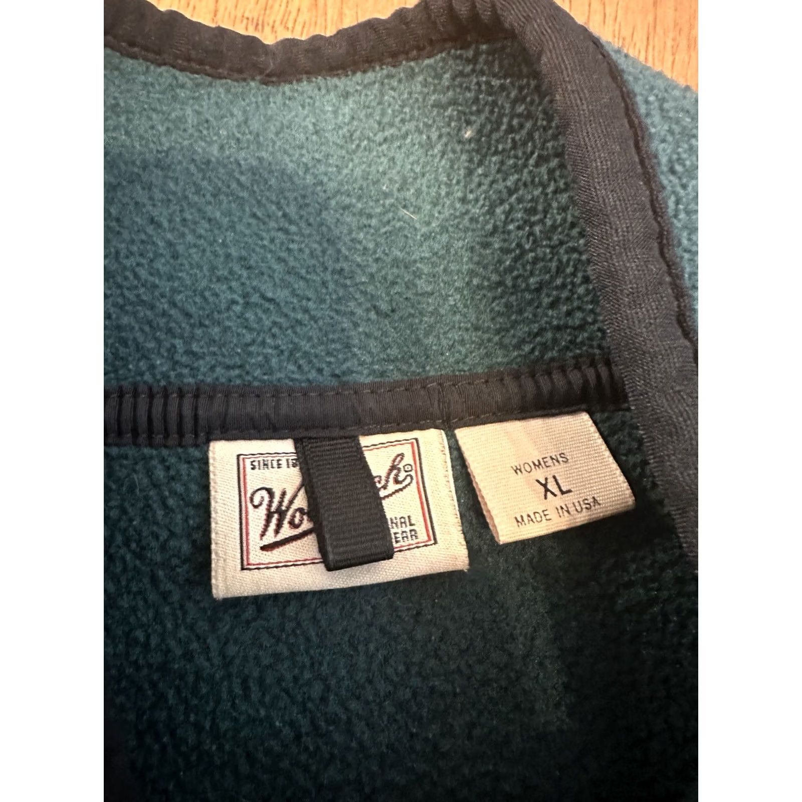 Vintage Woolrich Fleece Henley Jacket Women’s XL Green Regular Jacket Women XL Size XL / US 12-14 / IT 48-50 - 2 Thumbnail