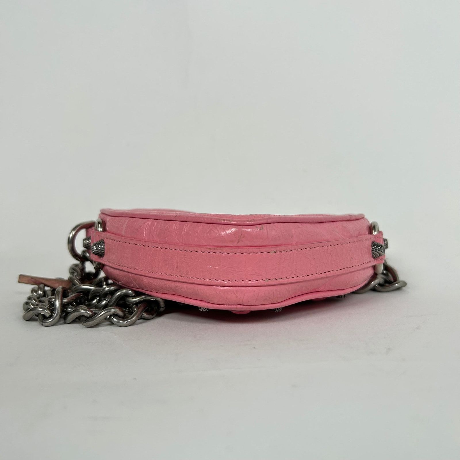 Balenciaga Balenciaga Pink Mini Le Cagole Heart Shoulder Bag Size ONE SIZE - 5 Thumbnail