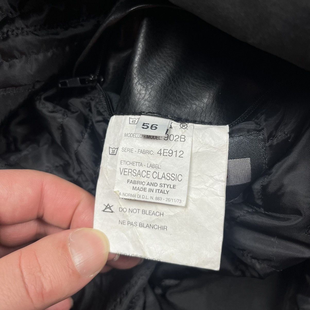 Versace Vintage Versace Classic Black Jacket Made in Italy Size US XL / EU 56 / 4 - 12 Thumbnail