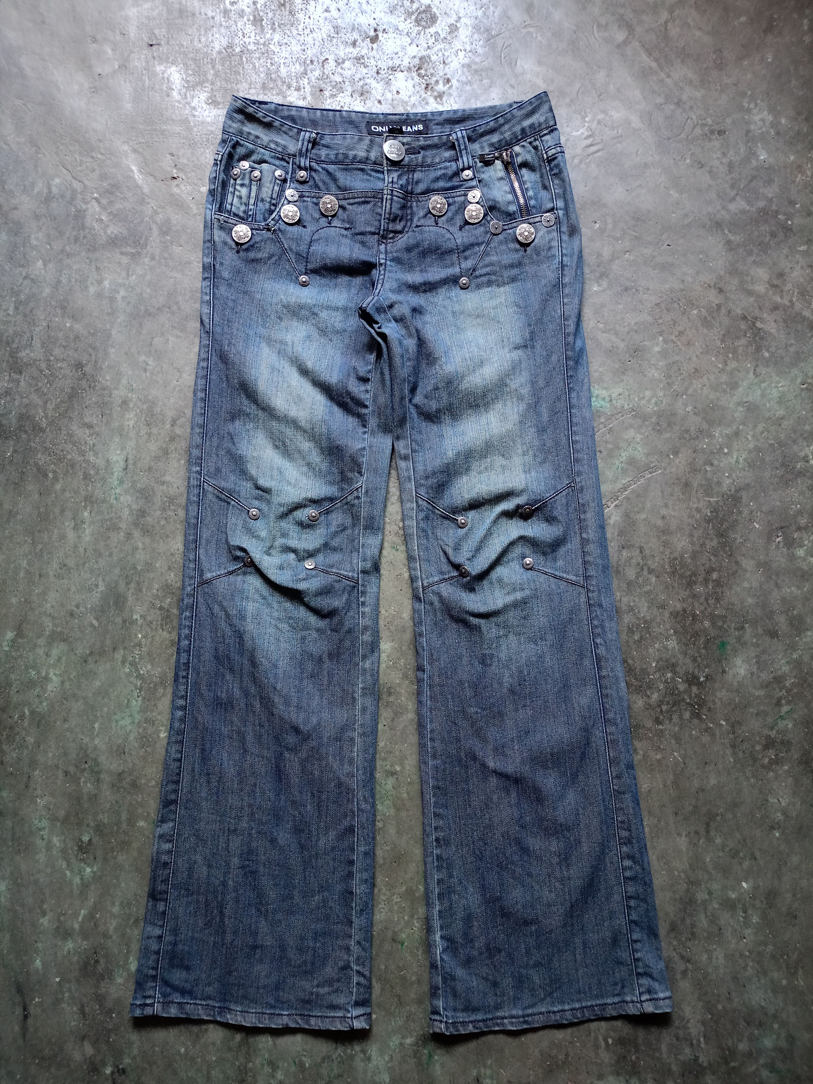Japanese Brand Only Jeans Flared Denim Pants Size US 31 - 2 Thumbnail