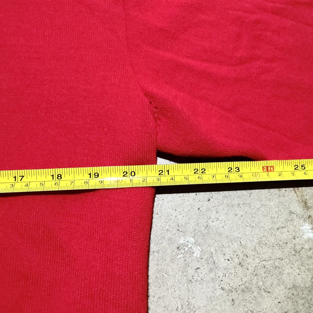 Vintage VINTAGE 80s RED ACRYLIC HOODIE! Size US M / EU 48-50 / 2 - 9 Thumbnail
