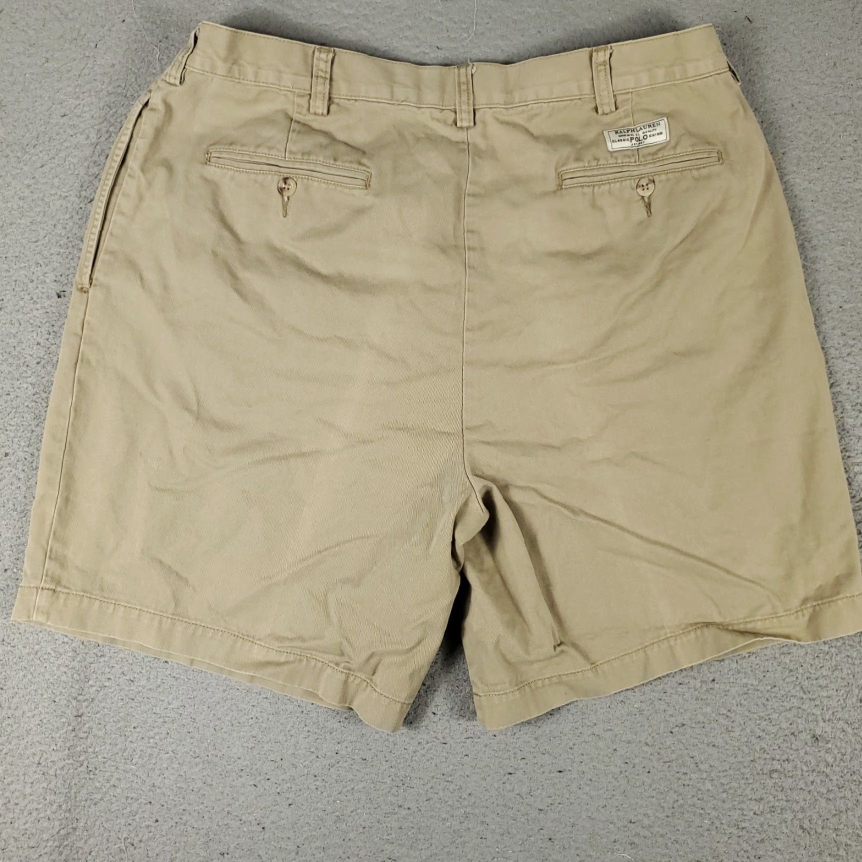 Ralph Lauren Ralph Lauren Chino Shorts Mens Size 38 Beige Pleated Casual Regular Fit Size US 32 / EU 48 - 4 Thumbnail