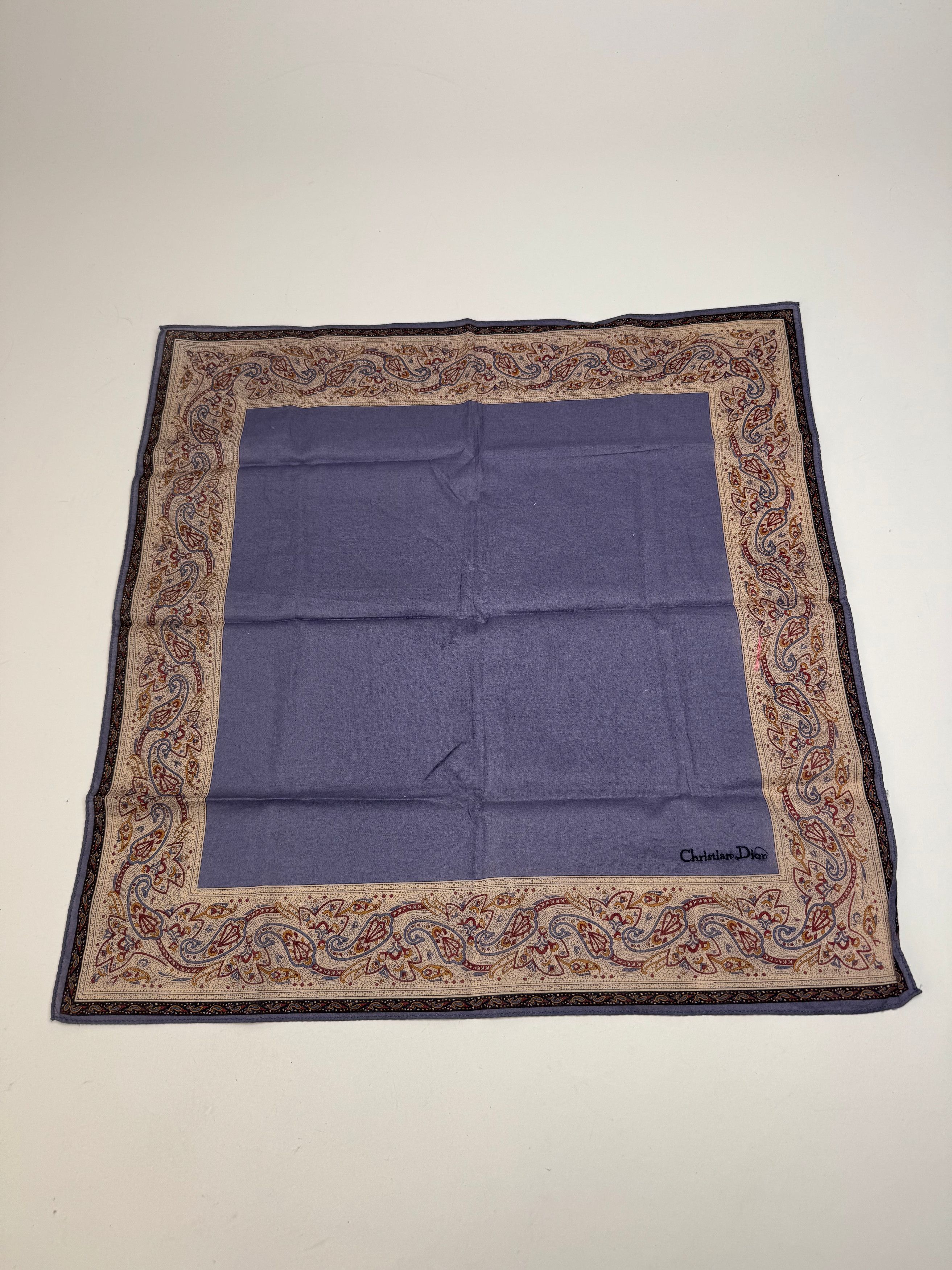 Dior Vintage Scarf Purple Brown Size ONE SIZE - 1 Thumbnail