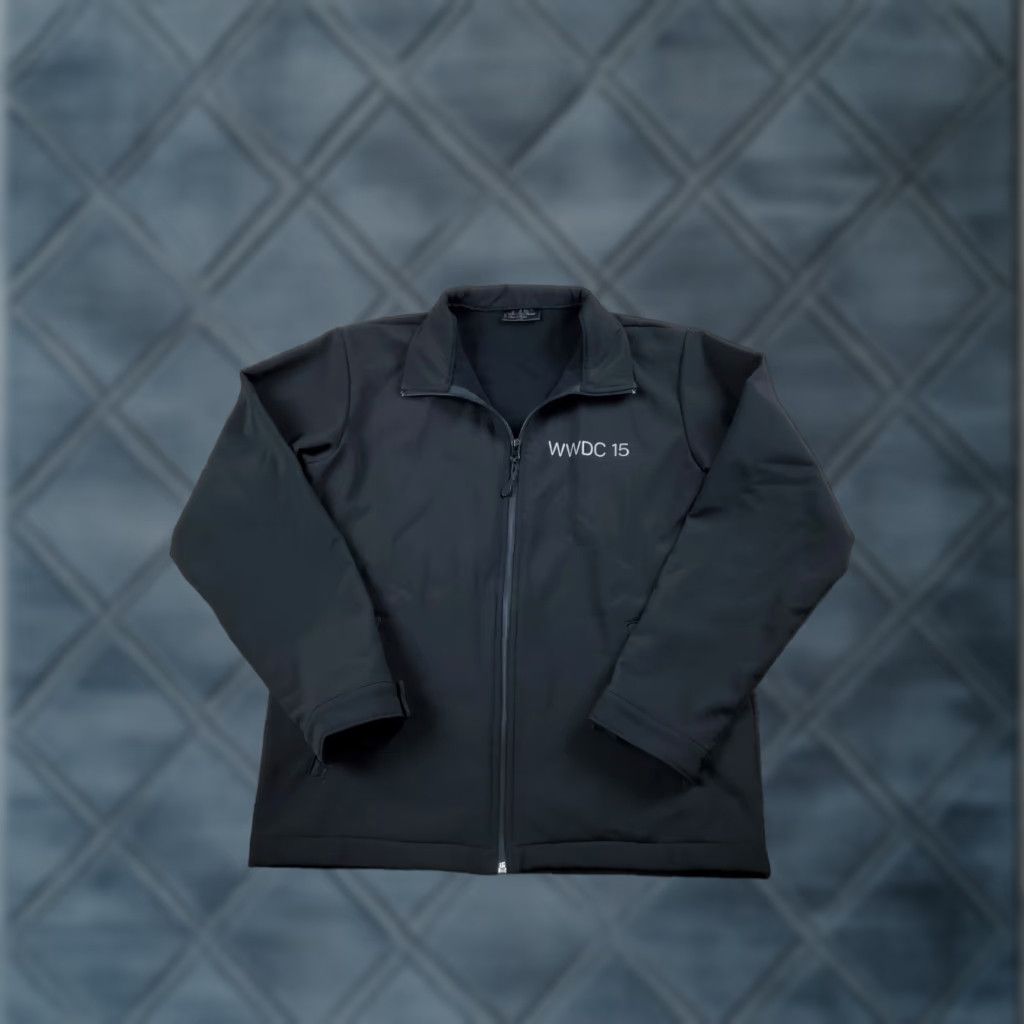 Apple Apple Jacket M Men Black Full Zip WWDC 2015 Windbreaker Logo Pockets Stretch Functions Regular Size XS to XXX? Size US M / EU 48-50 / 2 - 1 Thumbnail