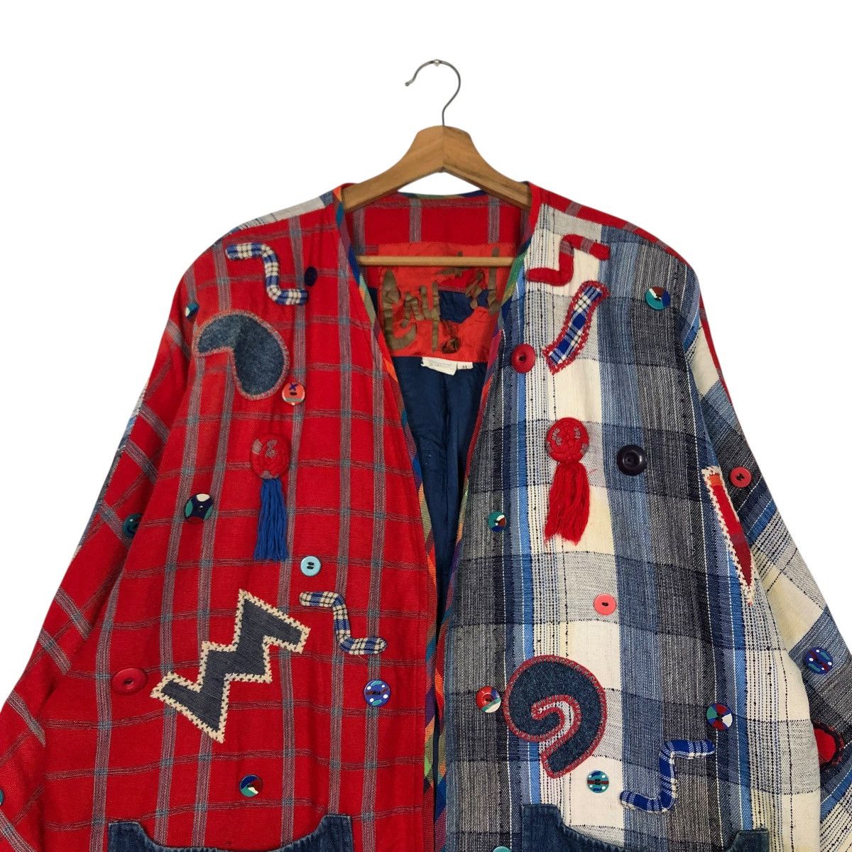 Japanese Brand 🔥VINTAGE HANDMADE DESIGN JACKET PATCHWORK ISSEY MIYAKE Size US M / EU 48-50 / 2 - 5 Thumbnail