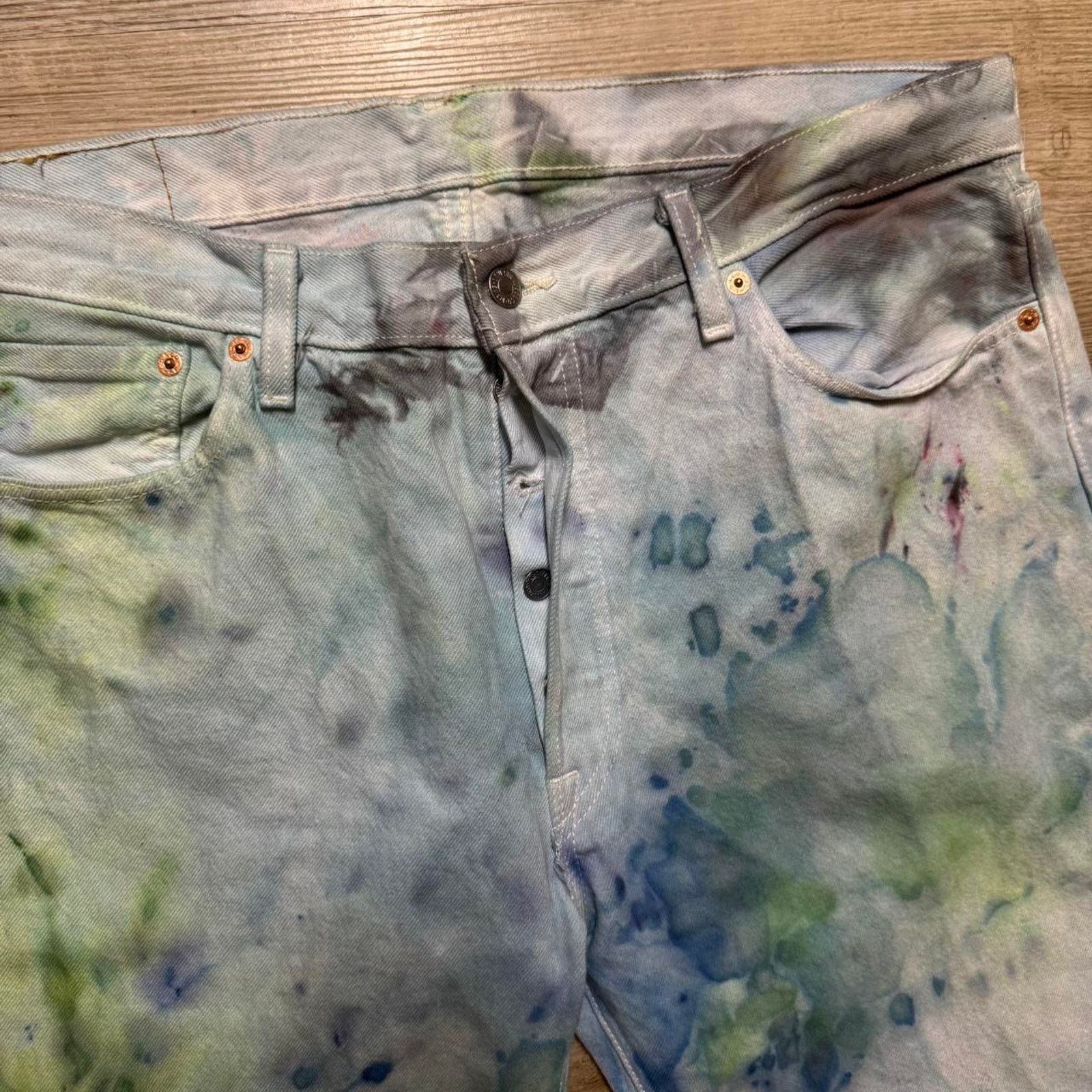 Levi's Levi’s 501 straight leg tie dye jeans rit collab Size US 36 / EU 52 - 3 Thumbnail