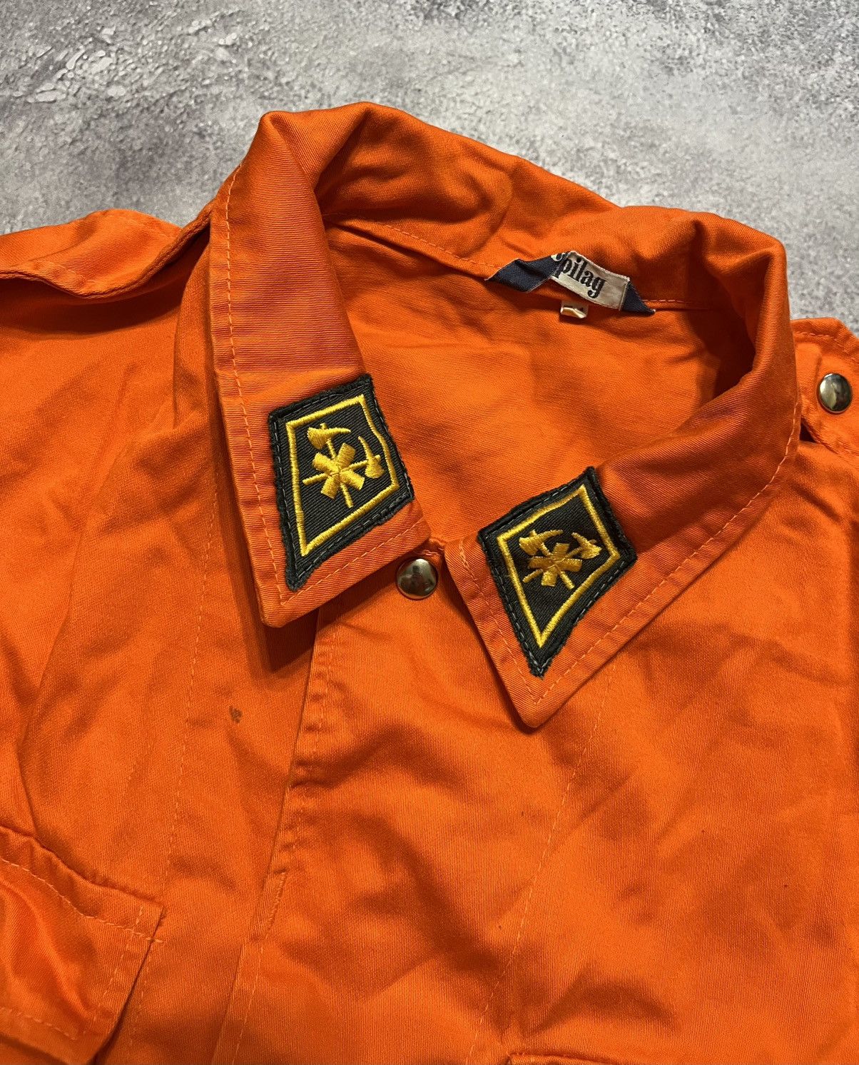 Vintage Vintage German Civil Defense Firefighter Jacket Spilag 54 Size US L / EU 52-54 / 3 - 2 Thumbnail