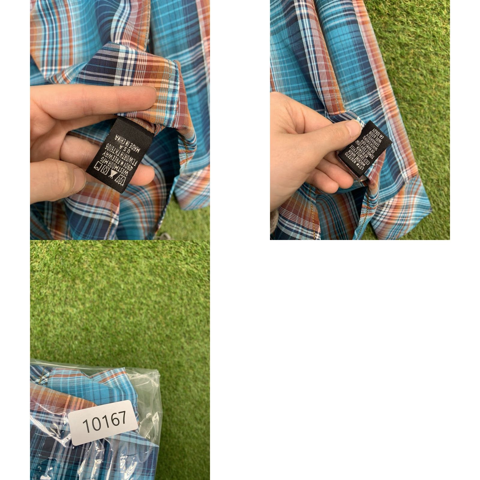 Vintage Rock & Roll Cowboy Shirt Mens Small Blue Plaid Pearl Snap All Over Western 90s Size US S / EU 44-46 / 1 - 9 Thumbnail