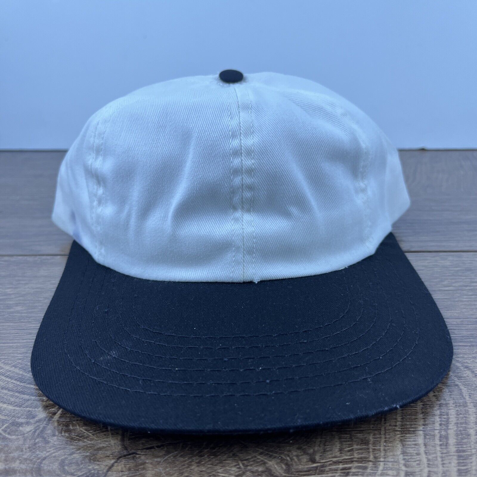 Other Plain White Black Hat White Hat Adjustable Snapback Adult Si Size ONE SIZE - 1 Thumbnail