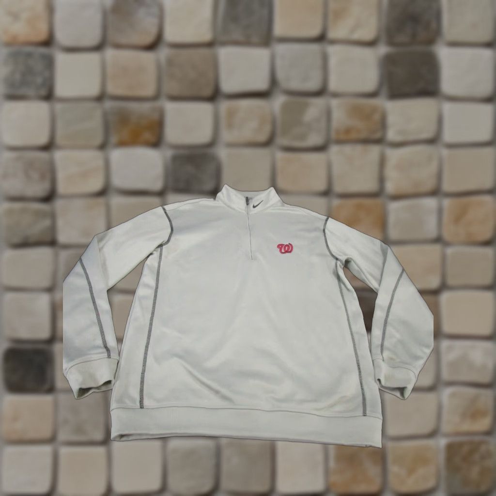 Nike VINTAGE Nike Golf Sweatshirt Mens Medium Tour Performance Gray Dri-FIT 90s Football Theme Mens Size US M / EU 48-50 / 2 - 1 Thumbnail