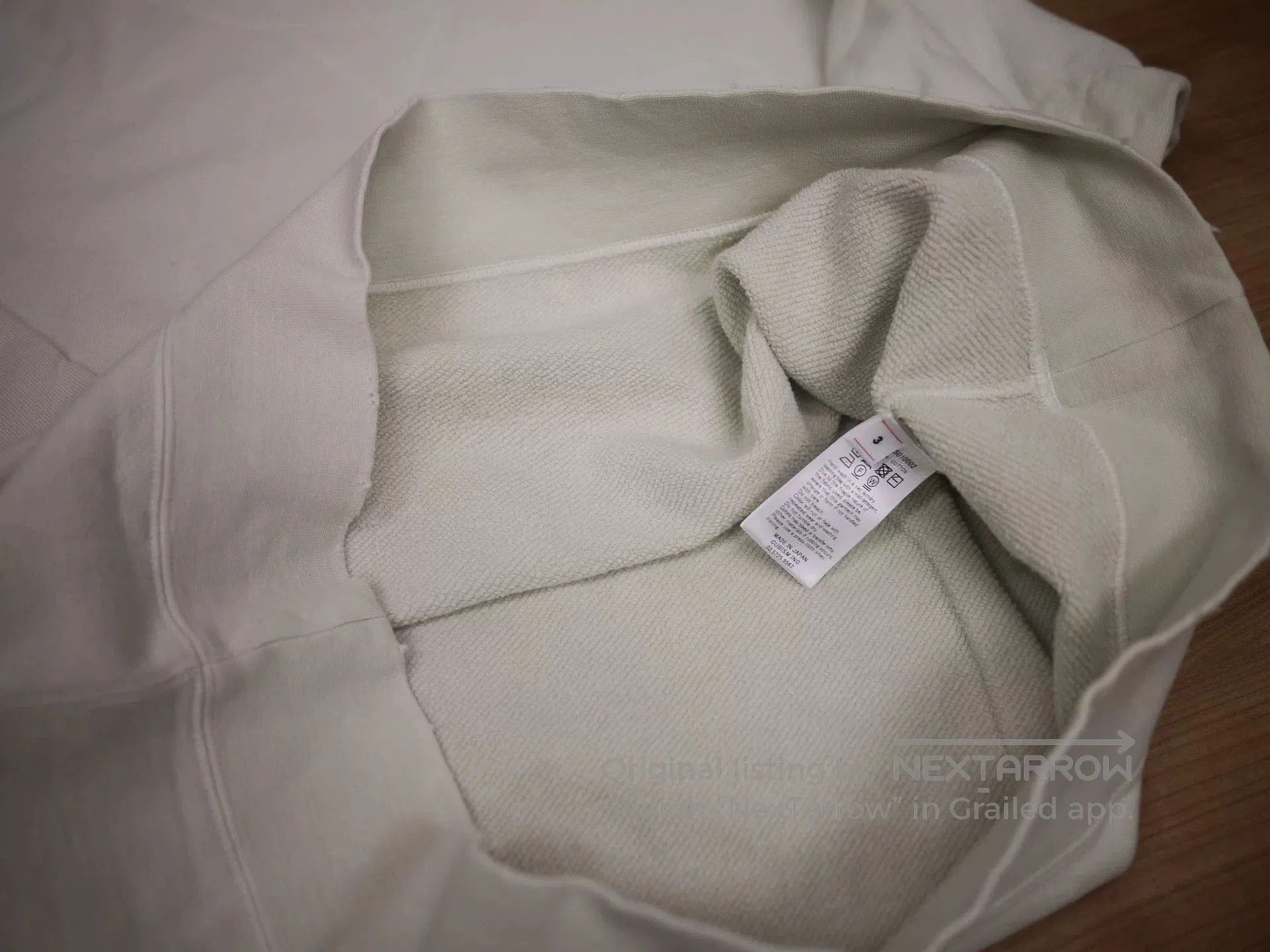 Visvim Visvim Jumbo Sweat 3/4 Crash Off White. Size US L / EU 52-54 / 3 - 8 Thumbnail