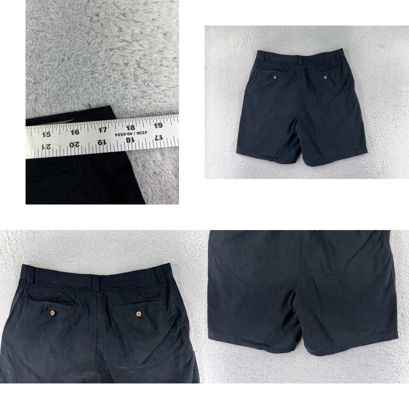 Tommy Bahama Tommy Bahama Shorts Men 38 Black Tencel Cotton Blend Chino Beach Resort Size US 38 / EU 54 - 9 Thumbnail