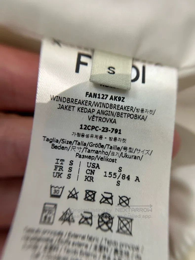 Fendi Fendi FW23 Logo Letter Full Print Hooded Zipper Jacket Wom Size S / US 4 / IT 40 - 5 Thumbnail