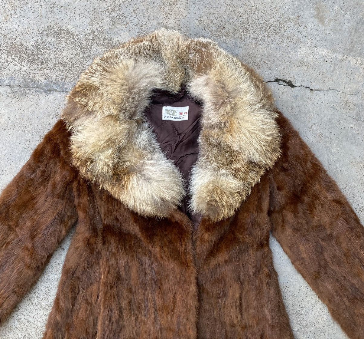 Vintage Vintage Cow Leather Fur Jacket Size ONE SIZE - 2 Thumbnail