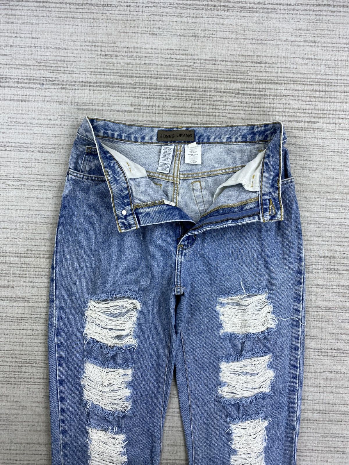 If Six Was Nine × Jones New York × Vintage Vintage Jones Jeans Ripped Style Denim Pants Size US 28 / EU 44 - 9 Thumbnail