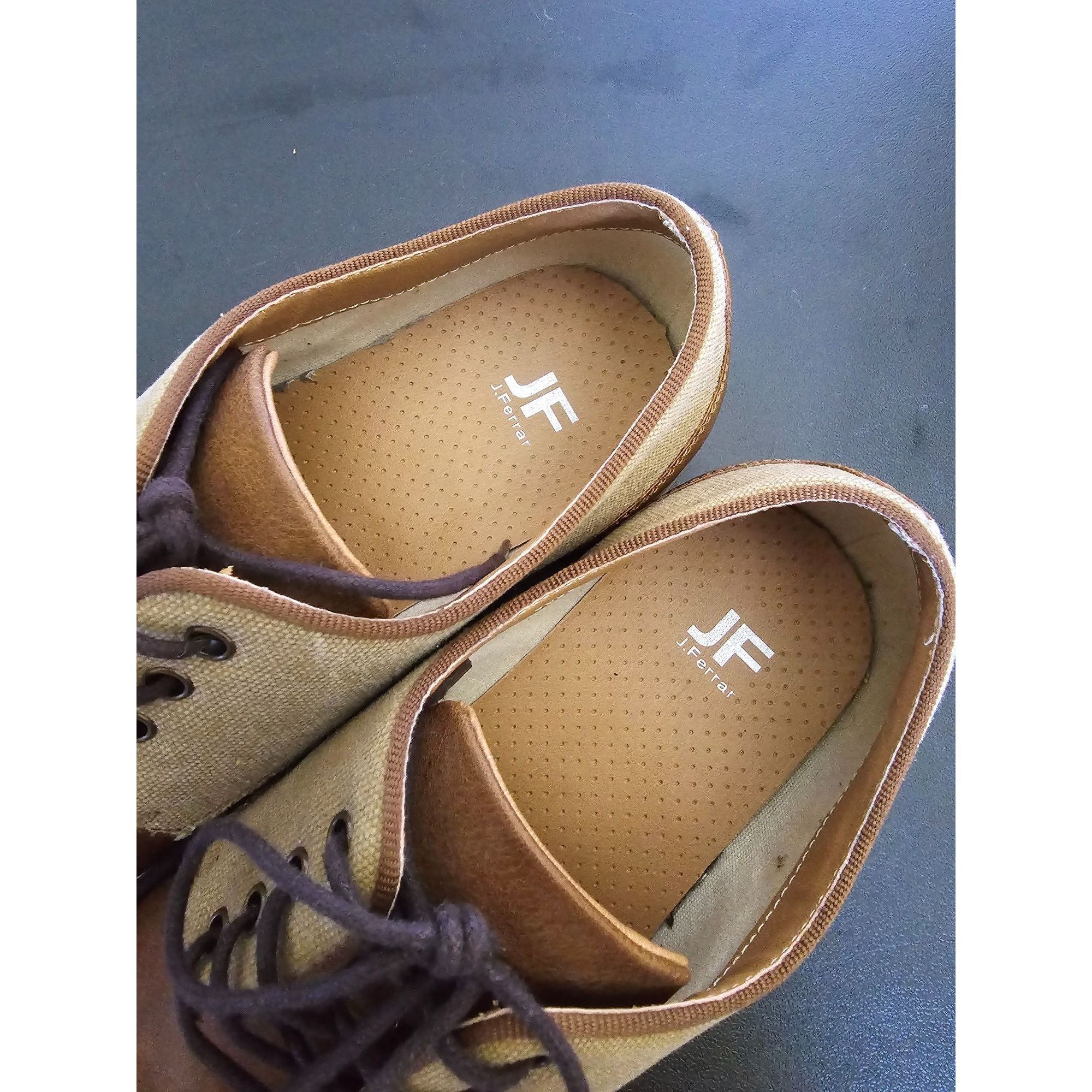Vintage JF J.Ferrar Mens 8M Titus Brown & Beige Oxford Shoes Classic Size US 8 / EU 41 - 3 Thumbnail