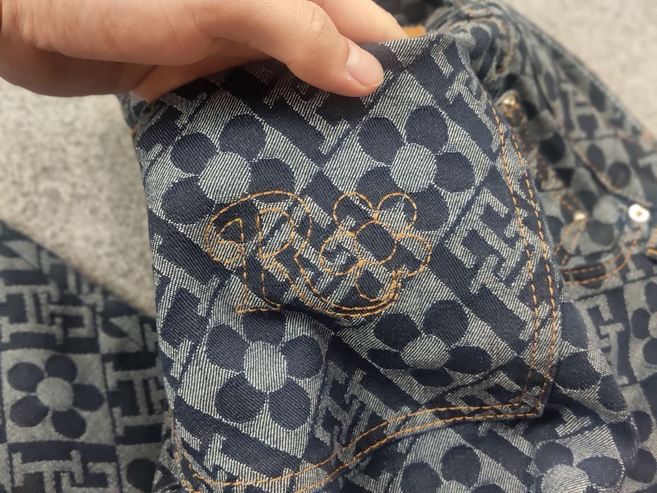 Tommy Hilfiger Richard Quinn Tommy Hilfiger Monogram jacquard Denim Jeans Size US 32 / EU 48 - 11 Thumbnail