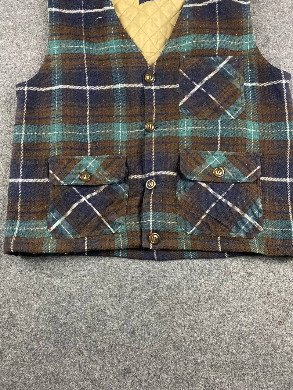 Flannel wild love machine flnnel vest quilted lining Size US M / EU 48-50 / 2 - 3 Thumbnail