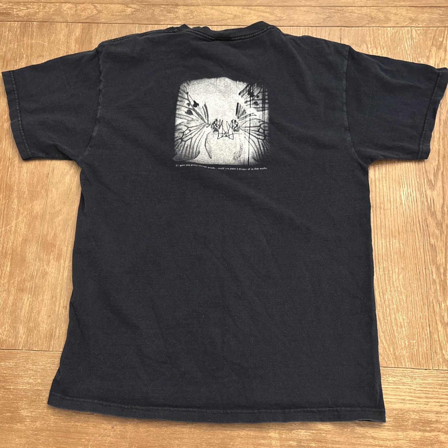 Fruit Of The Loom VINTAGE Atreyu T Shirt Suicide Notes And Butterfly Kisses Heavy Metal Emo Size L Black Mens Size US L / EU 52-54 / 3 - 4 Thumbnail
