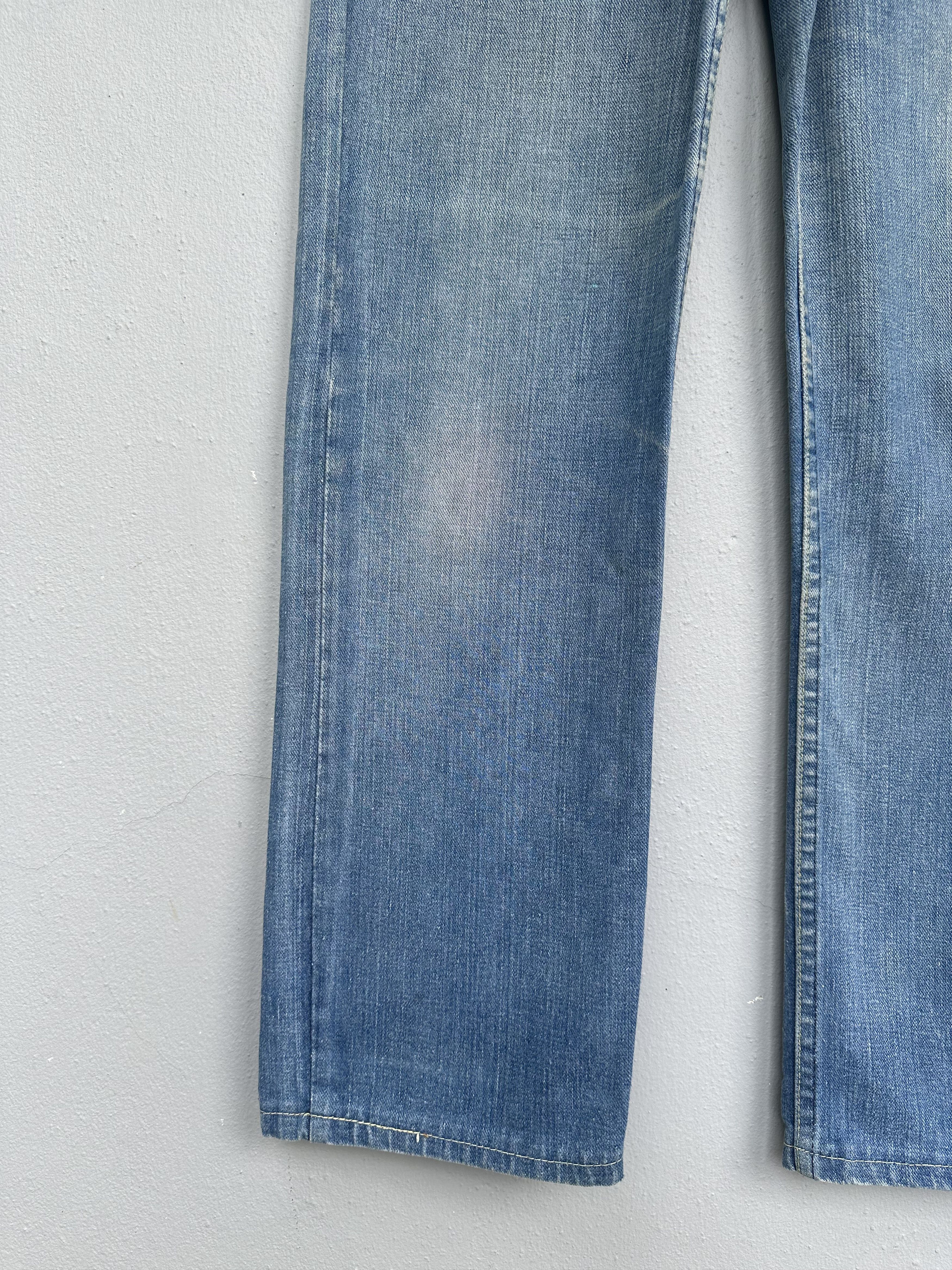 Lee Rare Vtg Distressed Lee Riders 70s Talon 42 Flare Denim Jean Size US 30 / EU 46 - 11 Thumbnail
