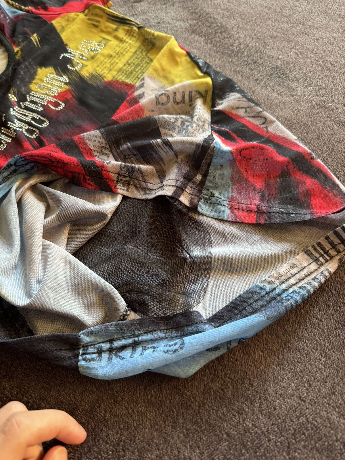 Anna Sui Anna Sui Mesh print short sleeve avant-garde y2k tattoo Size M / US 6-8 / IT 42-44 - 7 Thumbnail