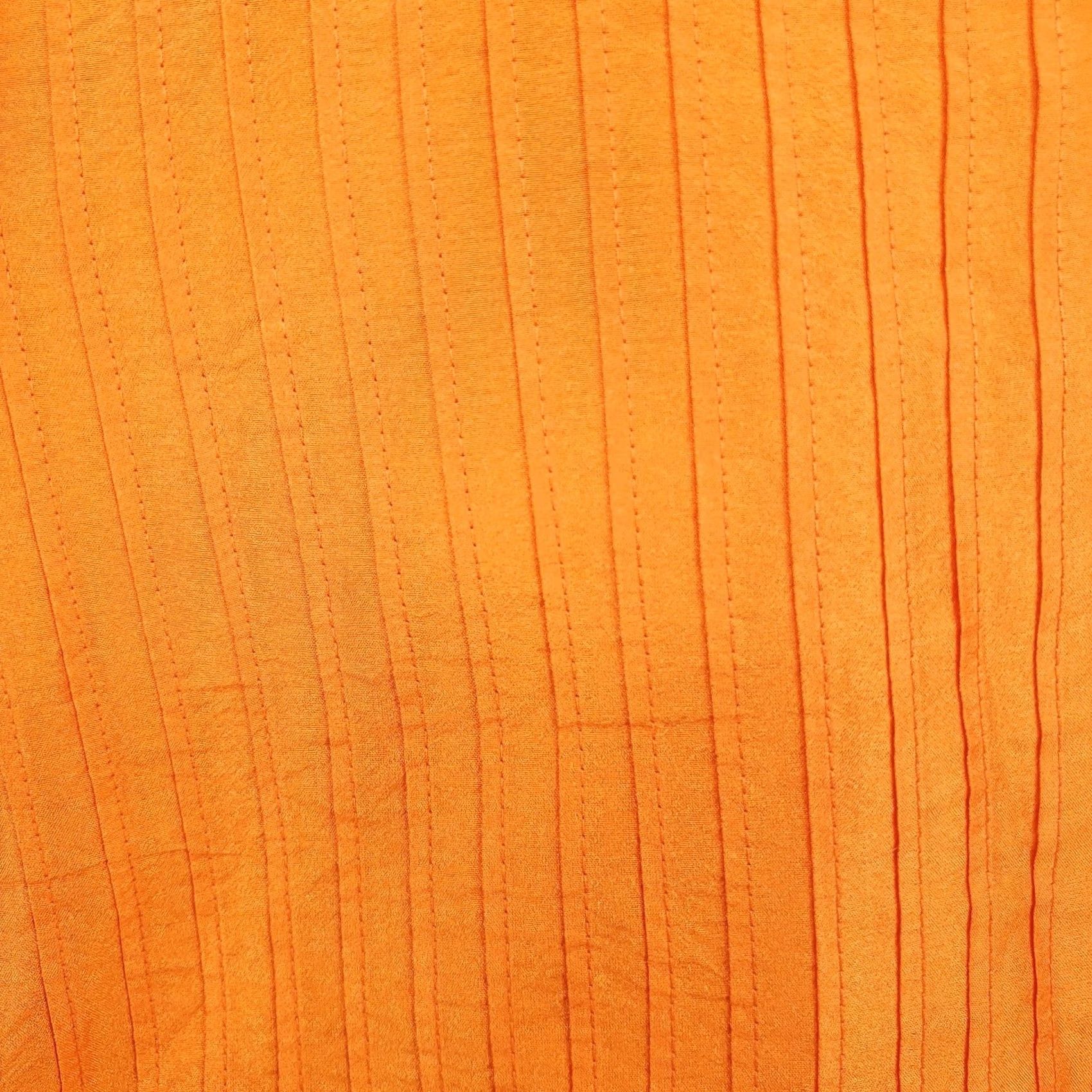 Vintage Chicos Jacket Womens XL Orange Button Up Pintuck Pleat Long Sleeve Casual Spin Size XL / US 12-14 / IT 48-50 - 3 Thumbnail