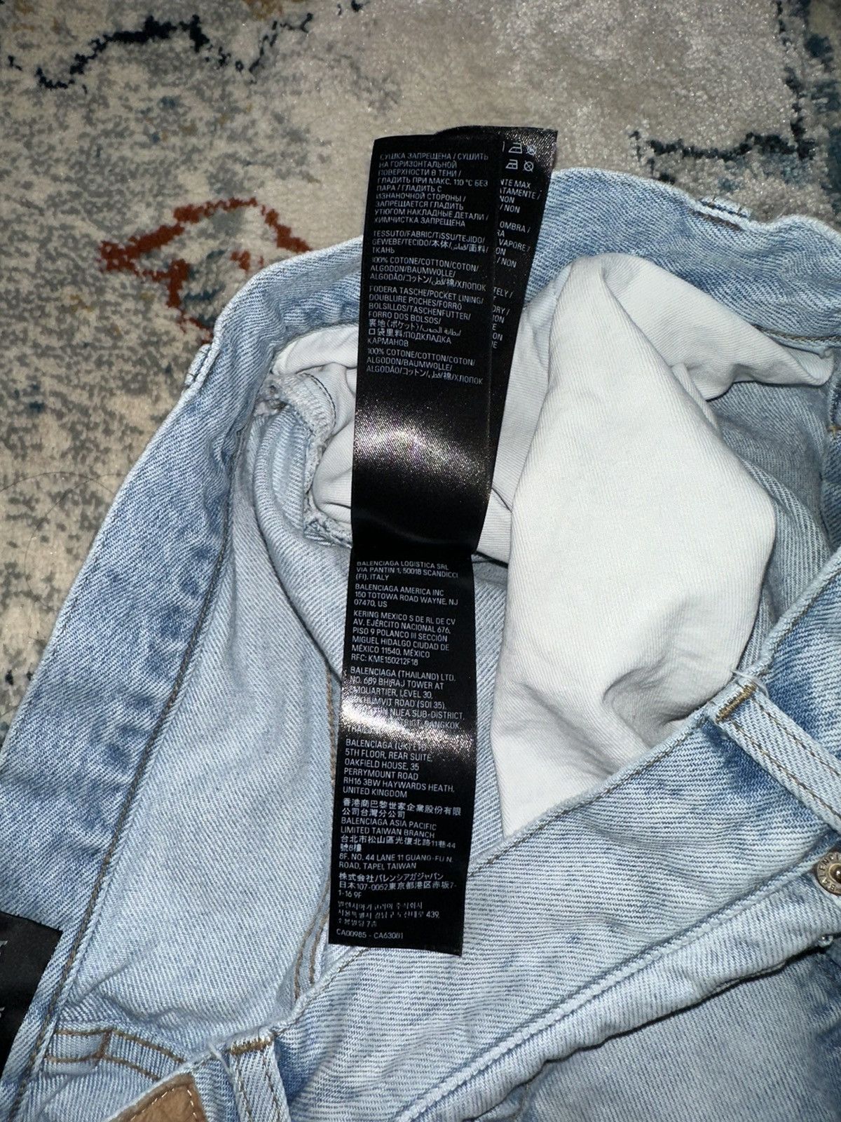Balenciaga Balenciaga Denim Size Sticker Jeans Medium Size US 32 / EU 48 - 10 Thumbnail