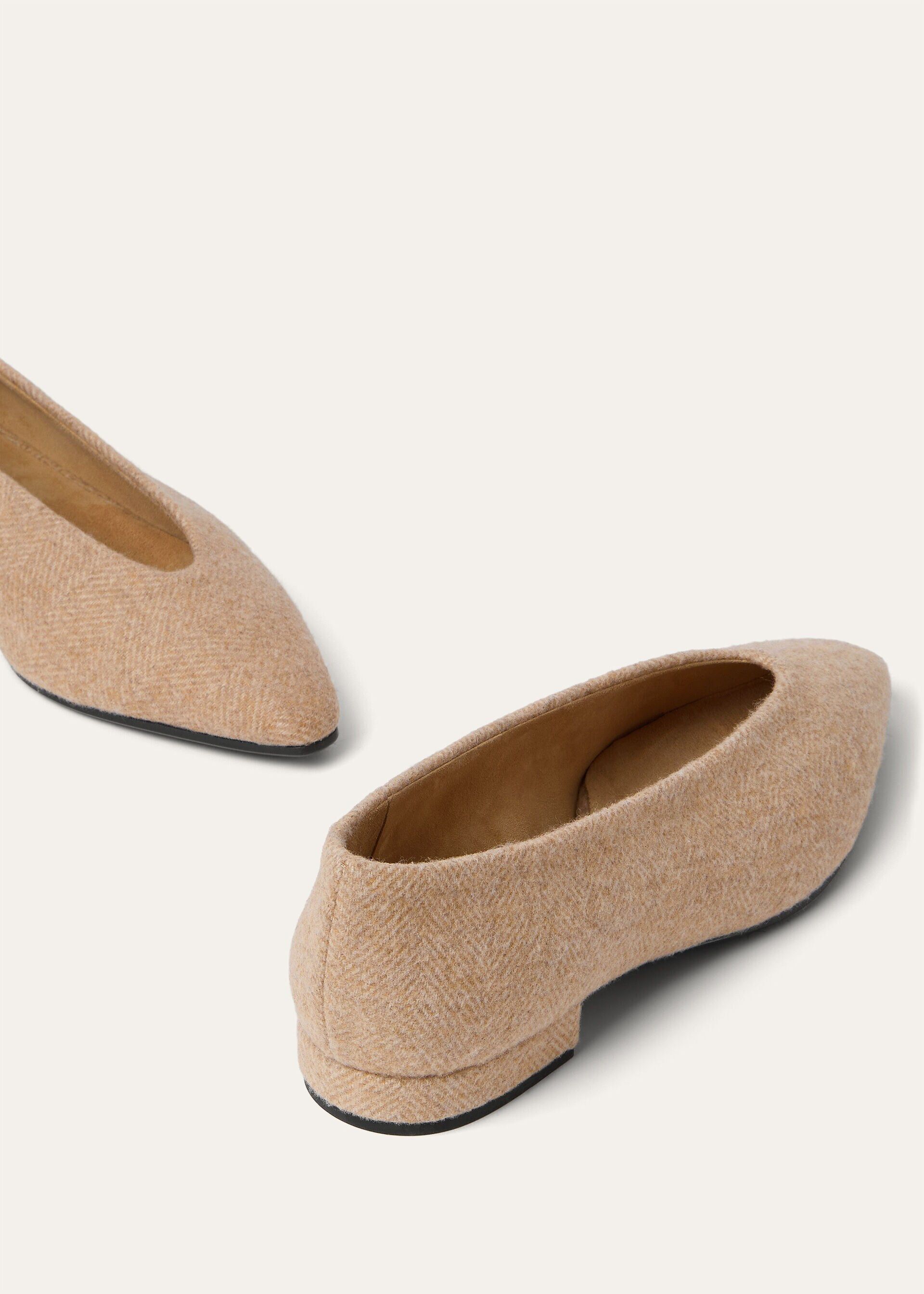 Loro Piana os11x0326 FAR1166 Rebecca Ballet Flats in Light Brown Size US 10 / IT 40 - 7 Thumbnail
