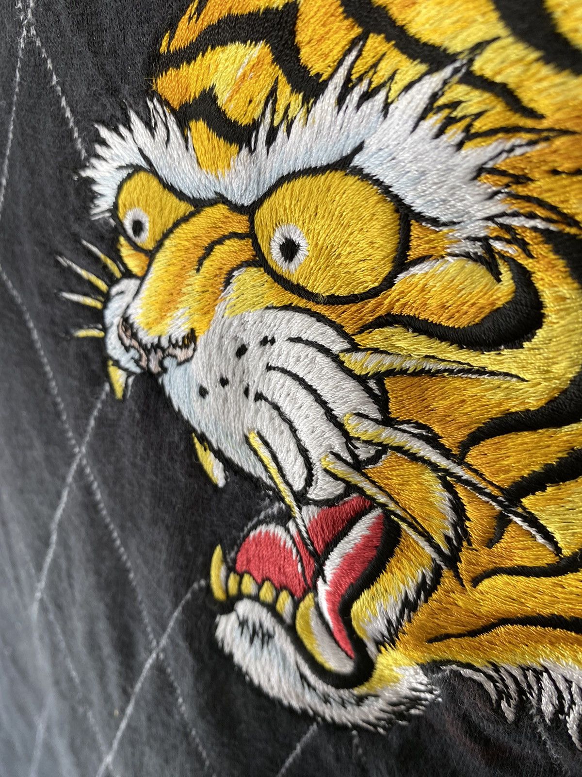 Japanese Brand × Needles × Sugar Cane Vtg Core Fighter Japan 3/4 sleeve Sukajan tiger embroidered Size US M / EU 48-50 / 2 - 7 Thumbnail