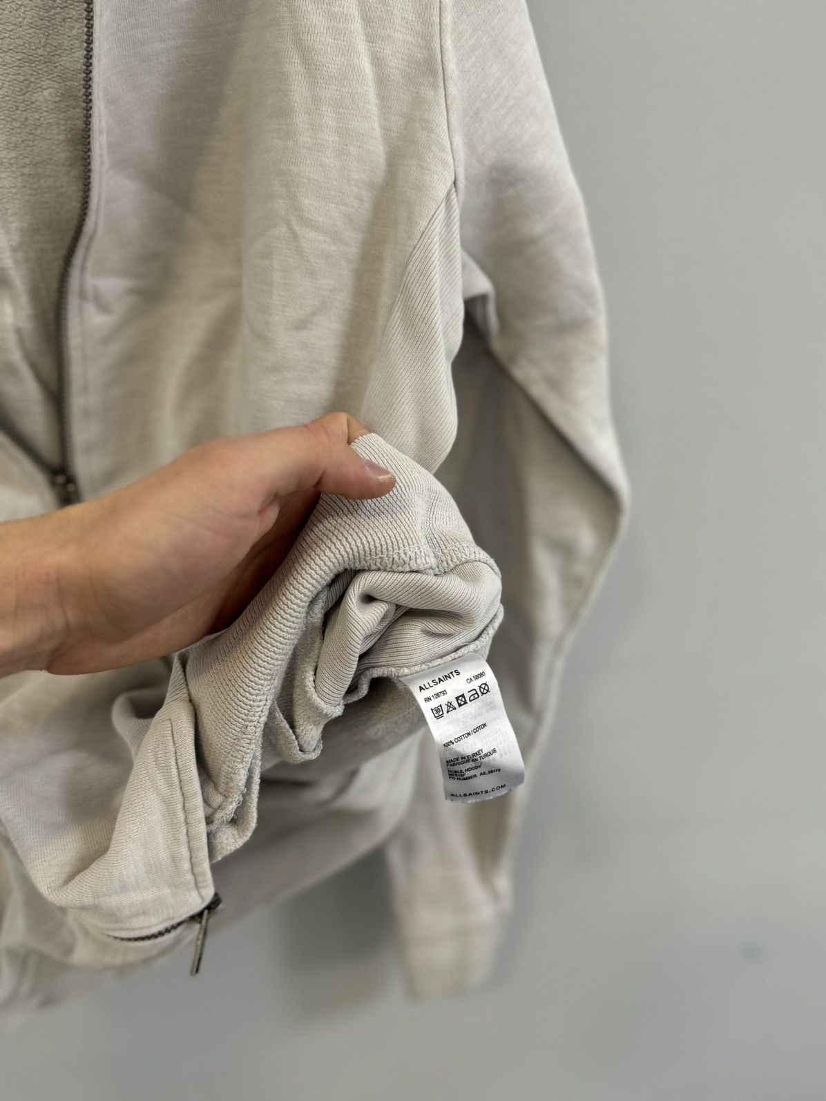 Allsaints Vintage Allsaints Zip Hoodie Sweater Y2K USA HYPE Size US M / EU 48-50 / 2 - 12 Thumbnail
