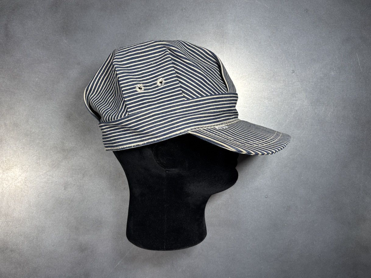 Levi's Vintage Levi's Hat 1970s Denim Snapback Train Flat Cap 60s Size ONE SIZE - 20 Thumbnail