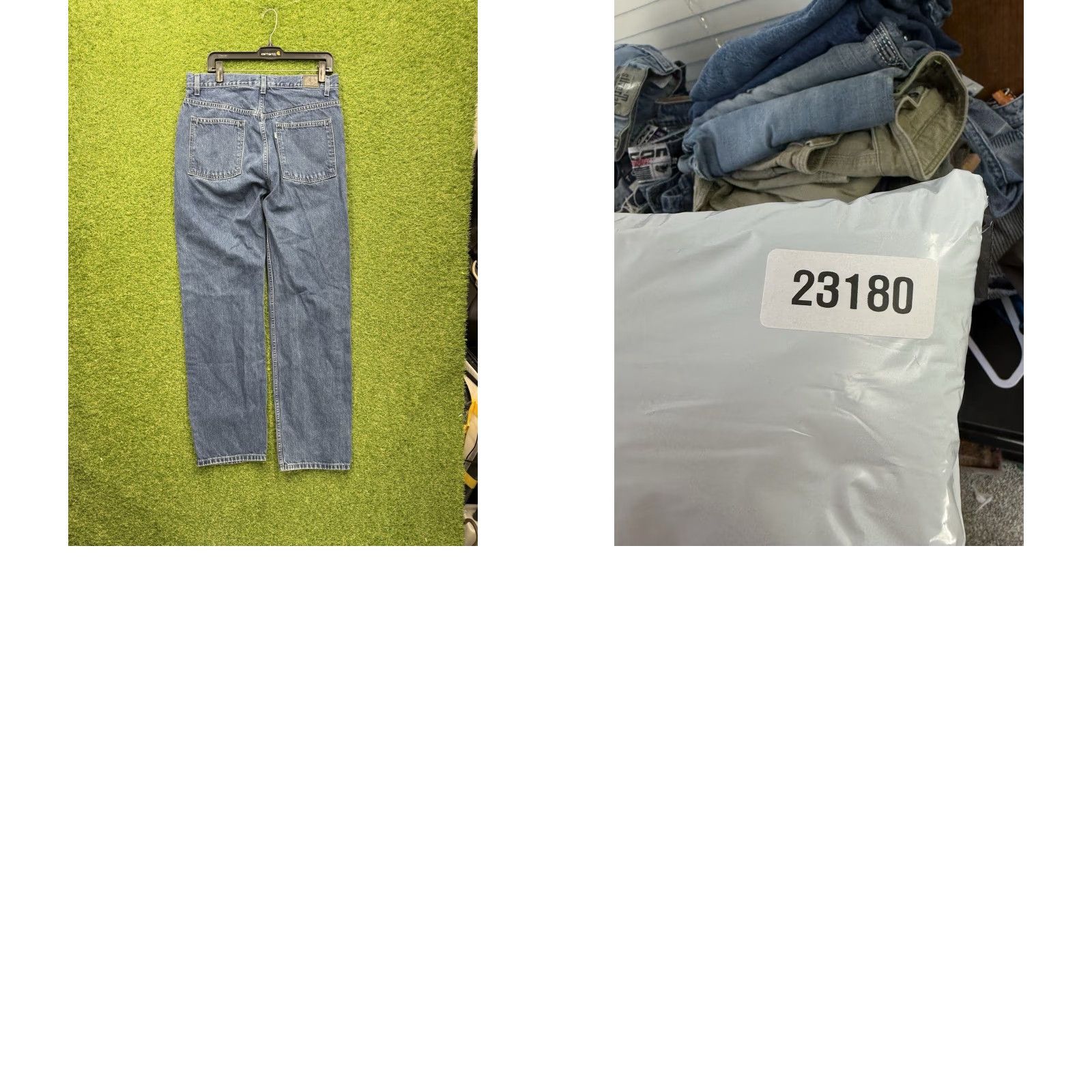 Levi's Levi's Silvertab Jeans Mens 34x32 Denim 90s Grunge Y2K Skater Jeans Straight Relaxed Regular 5-Pocket Blue Denim Dark Vintage Size US 34 / EU 50 - 9 Thumbnail